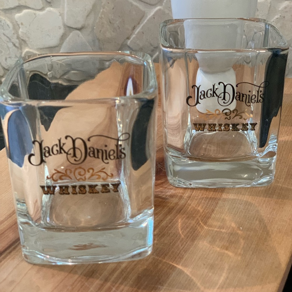 JACK DANIELS | Set of 2 | Printed Rocks Glasses